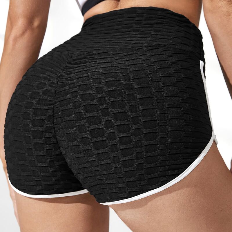 

Softness Honeycomb Textured Sports Shorts, Black