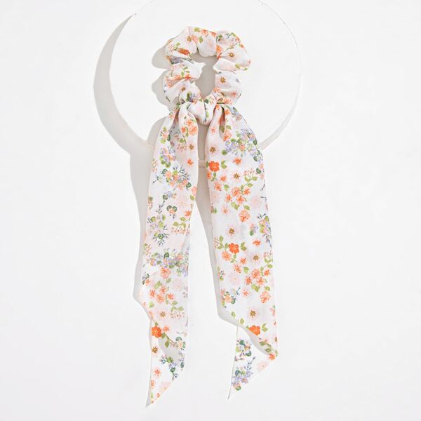 

Floral Print Scarf Hair Tie, Multicolor