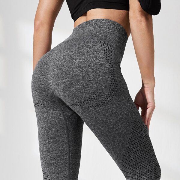 

Breathable Wide Waistband Sports Leggings, Dark grey