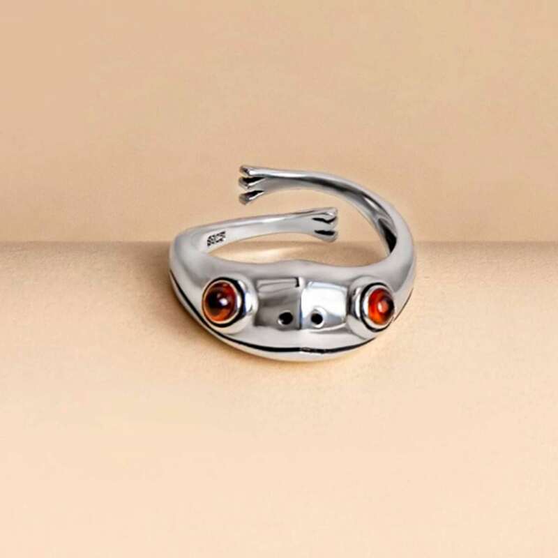 

Frog Design Ring, Silver