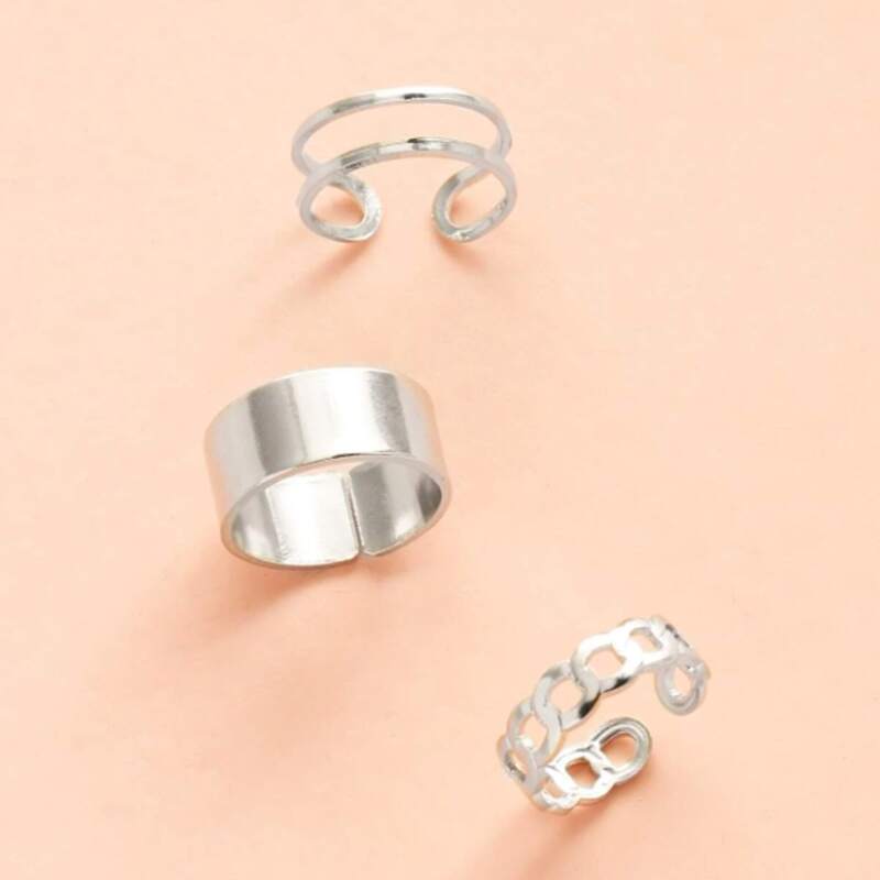

3pcs Minimalist Ring, Silver