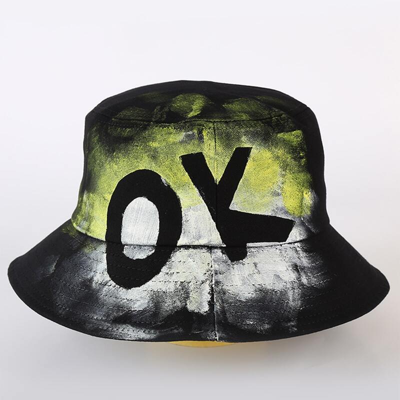 

Letter Graphic Bucket Hat, Black