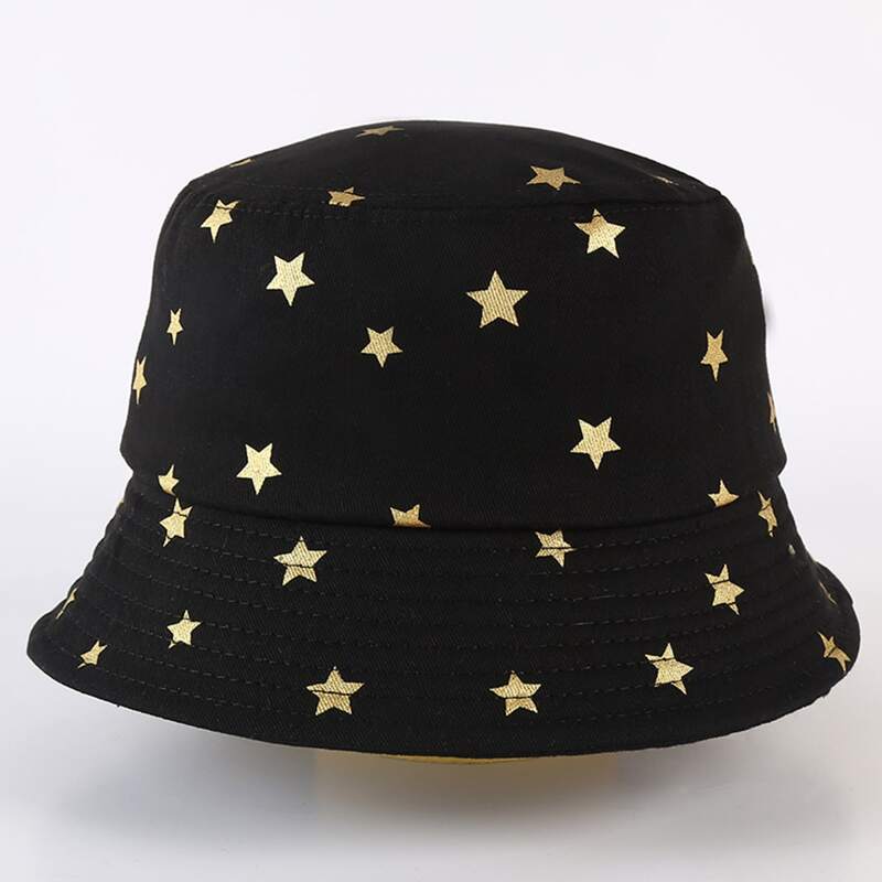 

Star Graphic Bucket Hat, Black