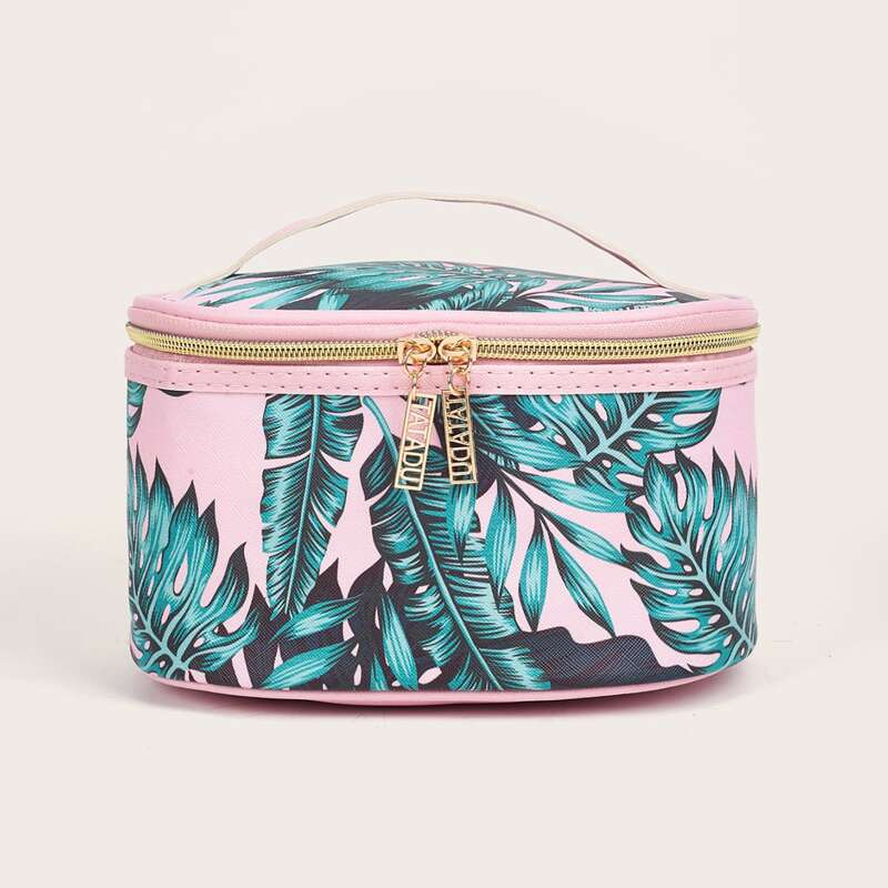 

Palm Leaf Makeup Bag, Multicolor