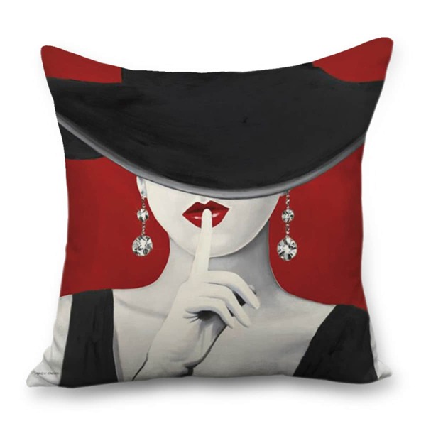 

Figure Graphic Cushion Cover Without Filler, Multicolor