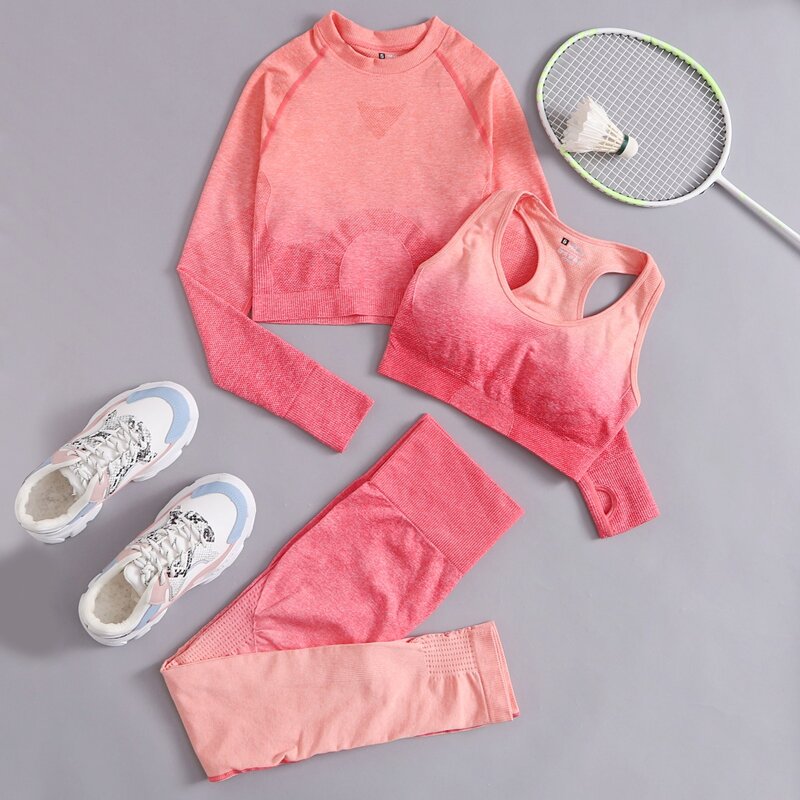 

3pack Super Elastic Sports Set, Watermelon pink