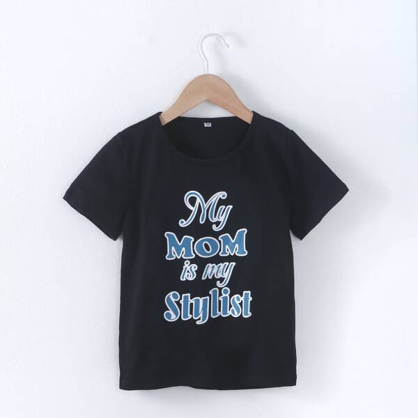 

Toddler Boys Slogan Graphic Tee, Black