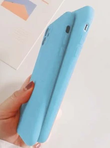 Silicone Matte Finish Circle Wristband Shockproof Phone Case Compatible With Apple/Huawei/Samsung - Mint Blue - View 3