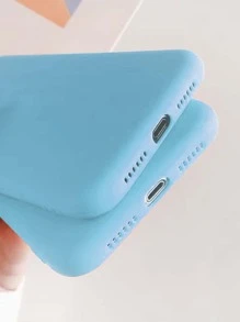 Silicone Matte Finish Circle Wristband Shockproof Phone Case Compatible With Apple/Huawei/Samsung - Mint Blue - View 4