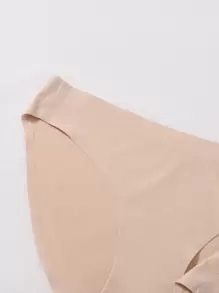 SHEIN 5件無縫內褲套裝 - 杏色 - 查看 4