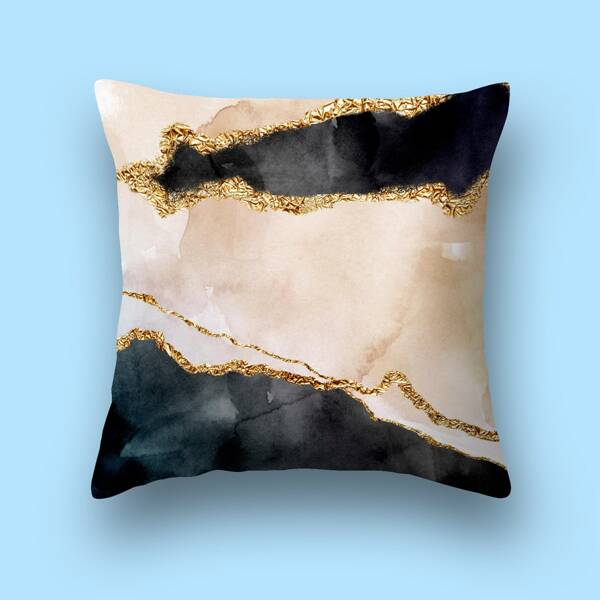 

Marble Pattern Cushion Cover Without Filler, Multicolor