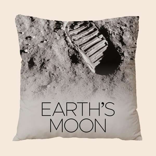 

Slogan Graphic Cushion Cover Without Filler, Grey