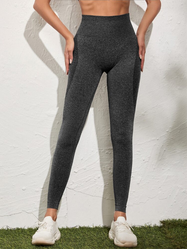 Leggings deportivos inconsútil suave - Negro - Añade 3