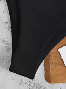 SHEIN Swim Braga de bikini lisa de verano - Negro - Ver 5