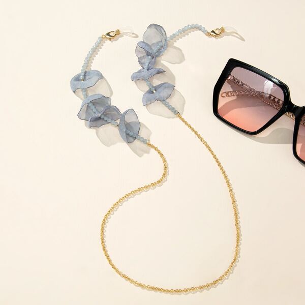 

Crystal Decor Glasses Chain, Blue