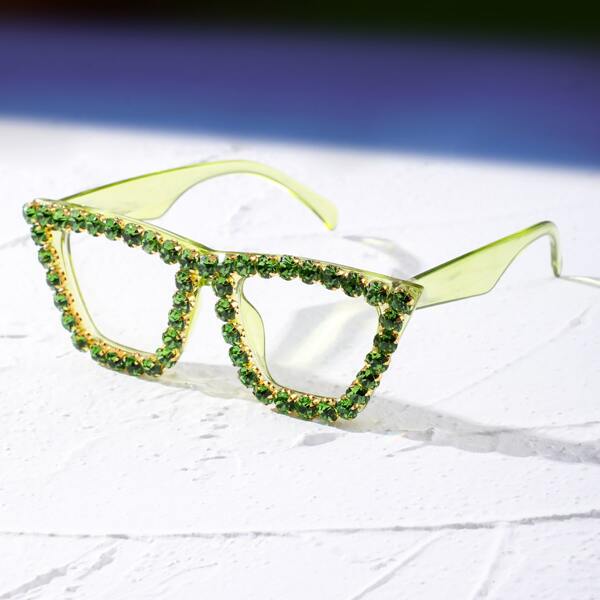 

Rhinestone Decor Eyeglasses