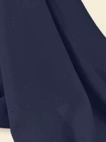 chiếc khăn voan mềm mại dành cho nữ với ngọc trai và lấp lánh, hoàn hảo cho trang phục thường ngày hàng ngày, khăn trùm đầu bảo thủ phù hợp với phong cách - Màu xanh hải quân - Xem 2