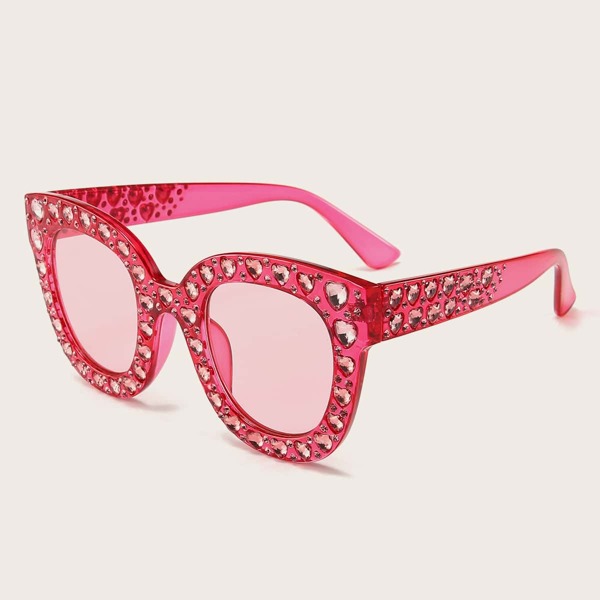 

Rhinestone Decor Sunglasses