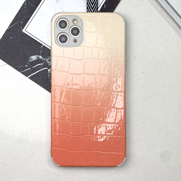 

Ombre Textured Phone Case, Orange