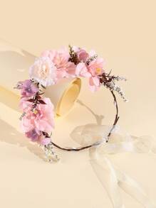 Flower Hair Band - Multicolor - View 1