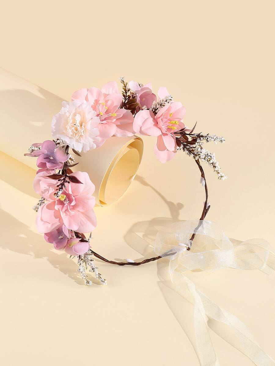 Flower Hair Band - Multicolor - View 1