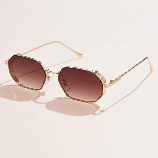 

Geometric Metal Frame Sunglasses
