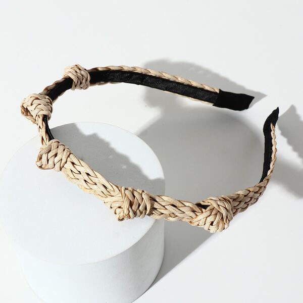 

Knot Decor Headband, Khaki