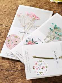1roll Flower Print Print Sticker