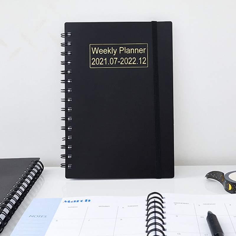 

1pc Weekly Plan Notebook, Black