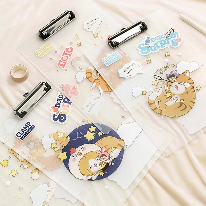 

1pc Cartoon Graphic Random Clipboard, Multicolor