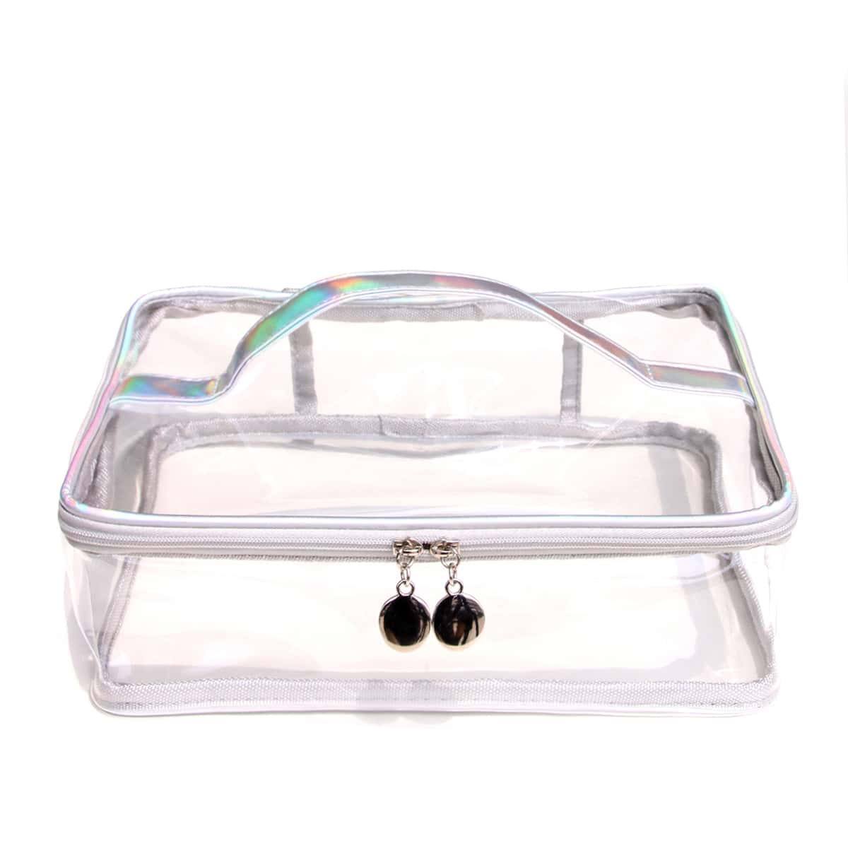 

Clear Zipper Square Makeup Bag