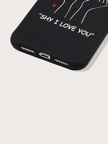 Finger Print Phone Case - Black - View 3