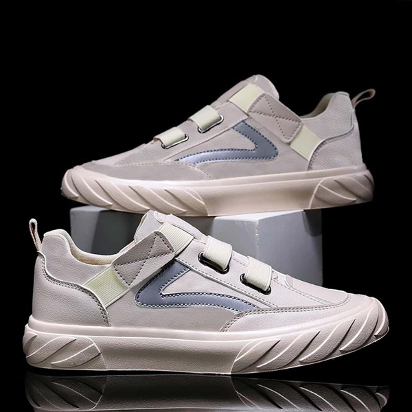 

Men Low Top Skate Shoes, Beige