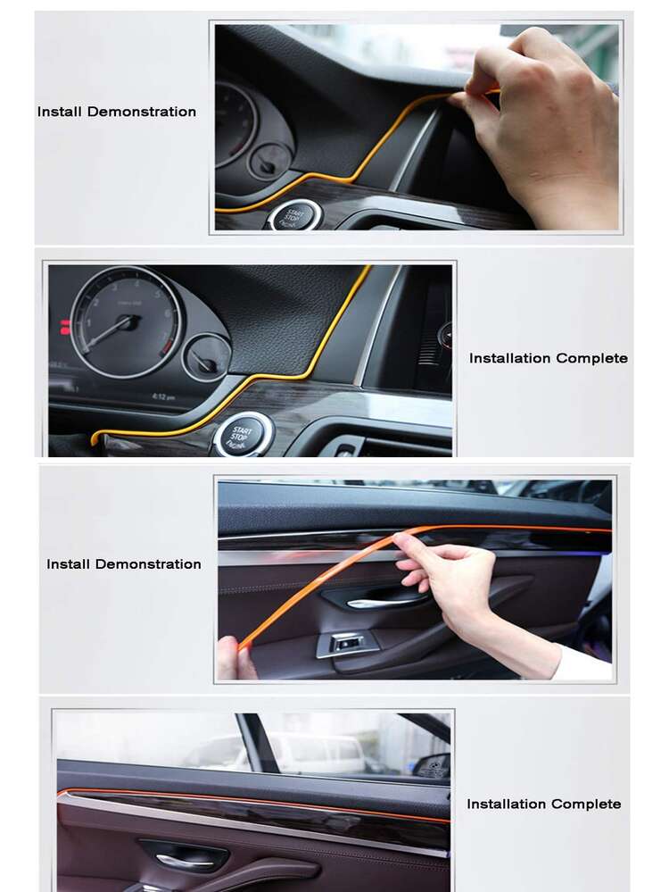 1pc Led Car Light - Red - View 2