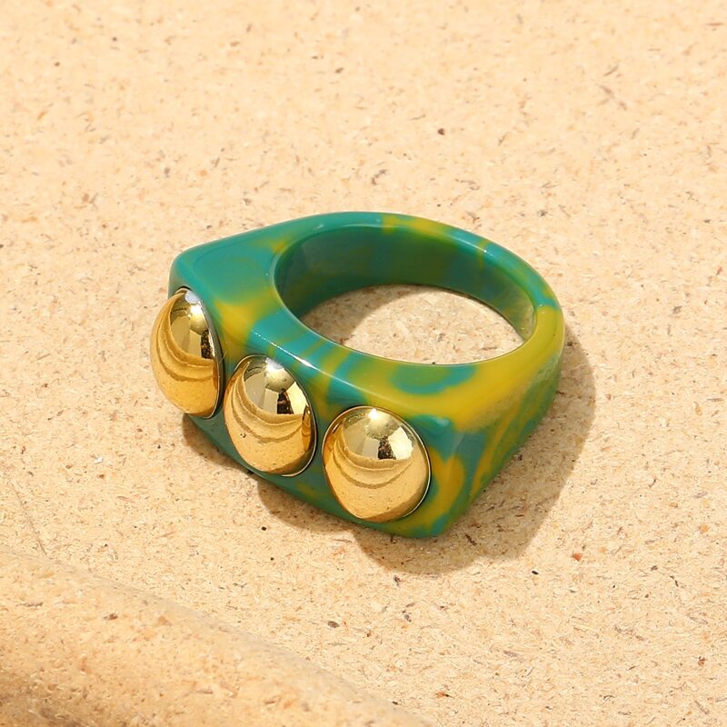 

1pc Resin Ring, Multicolor