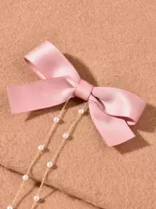 2个蝴蝶结发夹可爱爪夹发卡，适合上学、优雅、大学、蝴蝶结等发饰