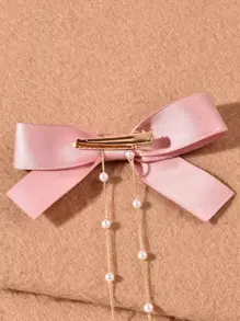 2个蝴蝶结发夹可爱爪夹发卡，适合上学、优雅、大学、蝴蝶结等发饰