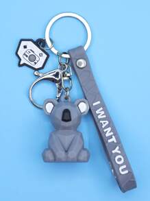 Cartoon Charm Keychain - Multicolor - View 1
