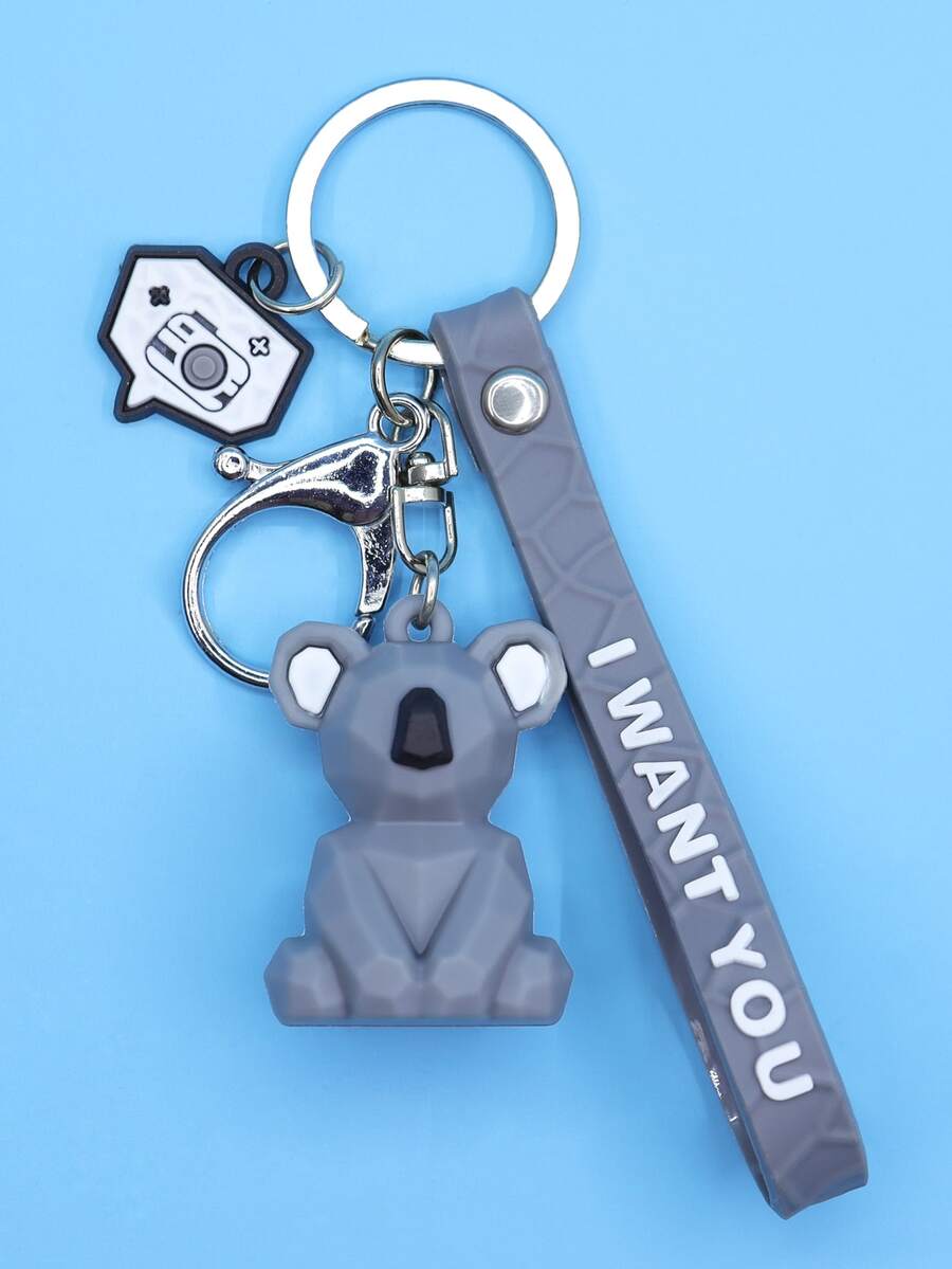Cartoon Charm Keychain - Multicolor - View 1