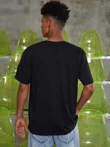 Hombres Camiseta con slogan & con estampado de astronauta