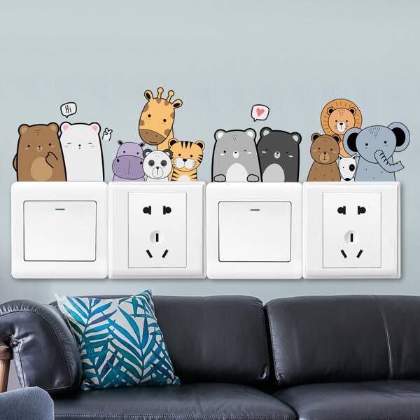 

Cartoon Graphic Kids Switch Sticker, Multicolor