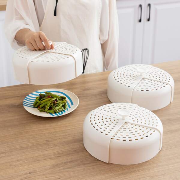 

1pc Foldable Food Cover, White