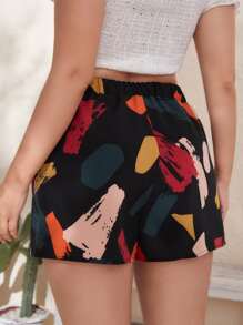 Shorts con estampado de dibujo - Multicolor - Ver 2