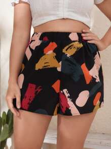 Shorts con estampado de dibujo - Multicolor - Ver 4