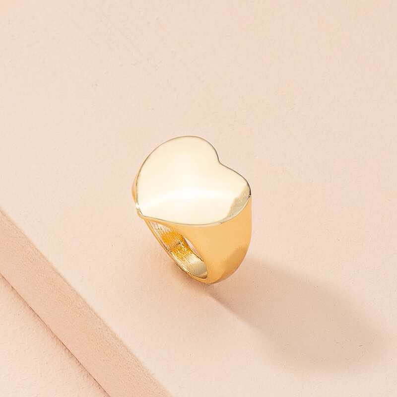 

1pc Heart Ring, Gold