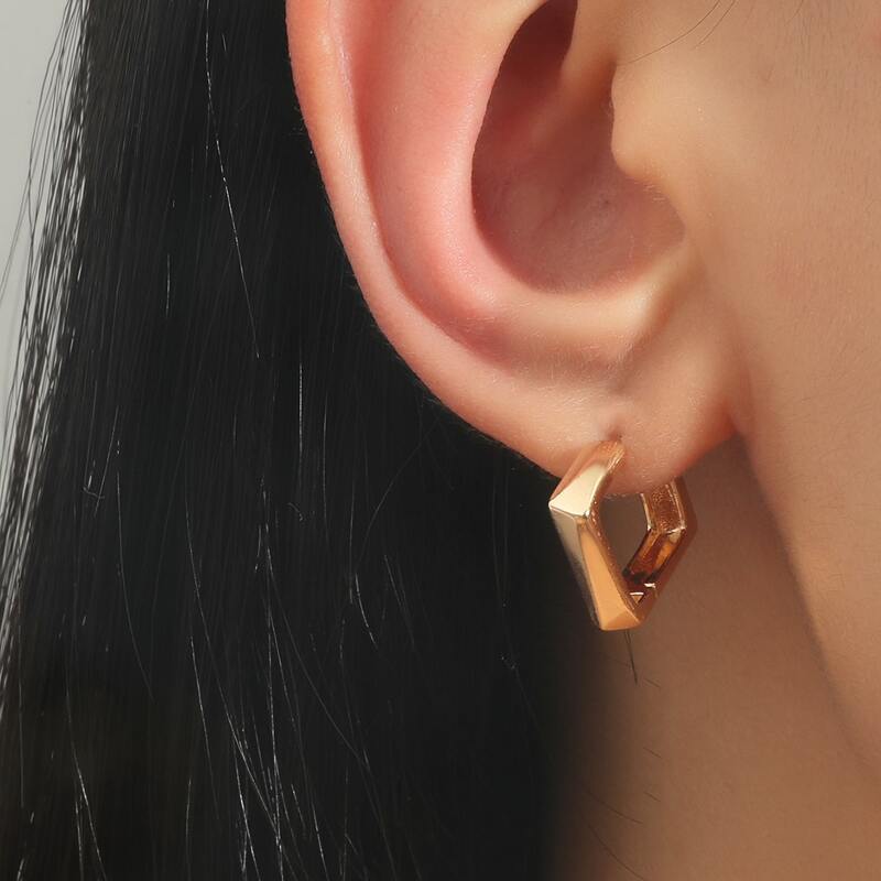 

Minimalist Hoop Earrings, Gold