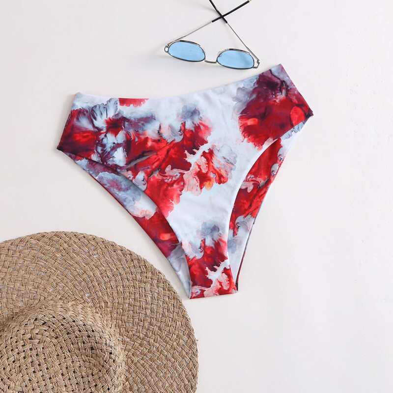 

Graphic Simple Bikini Bottom, Multicolor