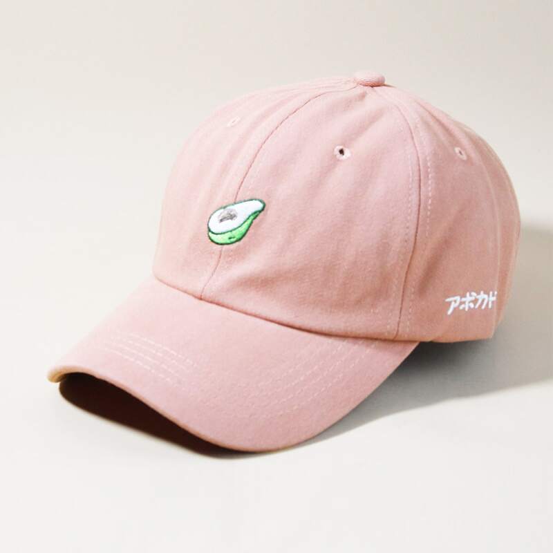 

Guys Avocado Embroidery Baseball Cap, Pink