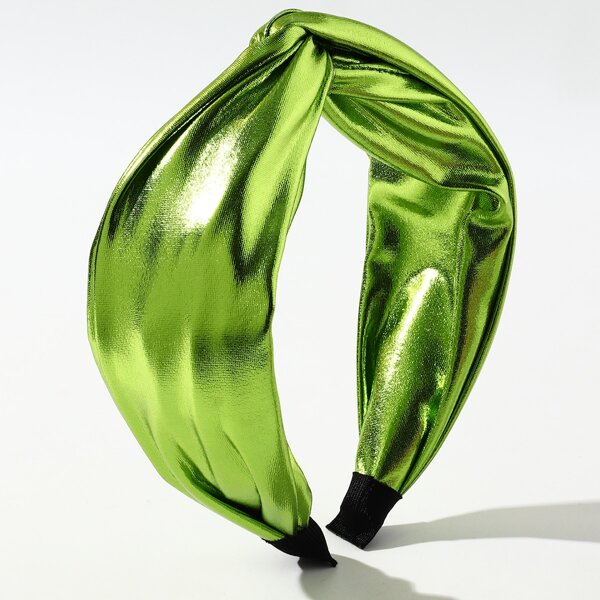 

PU Leather Twist Headband, Green