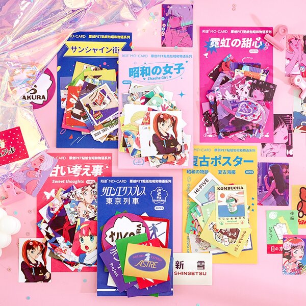 

1pack Cartoon Graphic Random Sticker, Multicolor